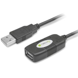 TECHLY Kabel USB 2.0 przedłużacz aktywny USB-A na USB-A M/F 10 m IUSB-REP10TY