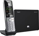 Gigaset BasicLine IP + COMFORT 500HX Telefon w systemie DECT Nazwa i identyfikacja dzwoniącego Czarny, Srebrny