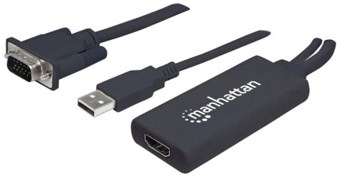 MANHATTAN Adapter HDMI na VGA D-sub 15 pin, HDMI, M/F 1.8 m 152426