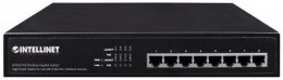 INTELLINET Switch 8x RJ45 Gigabit PoE+ 140W, metal, 19