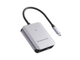 Conceptronic BIAN09G czytnik kart USB 3.2 Gen 2 Type-C Szary