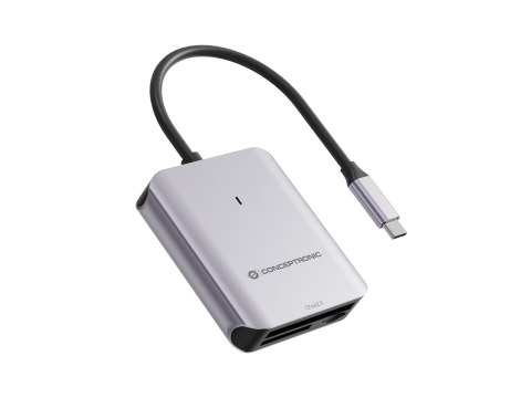 Conceptronic BIAN09G czytnik kart USB 3.2 Gen 2 Type-C Szary