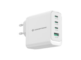 Conceptronic ALTHEA22W100 ładowarka do urządzeń przenośnych Uniwersalne Biały Prąd przemienny Szybkie ładowanie Wewnętrzna