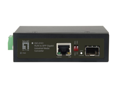 LevelOne IGC-0101 - Media konwerter - GigE - 10Base-T, 100Base-TX, 1000Base-T, 1000Base-X - RJ-45 / SFP (mini-GBIC)