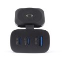 RealPower 450476 ładowarka do urządzeń przenośnych Power bank, Smartwatch, Tablet Czarny Prąd przemienny Bezprzewodowe ładowanie
