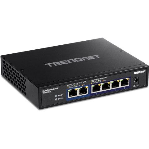 TRENDnet Switch 6-Port 2.5G Unmanaged 2x10G RJ45 WallMount