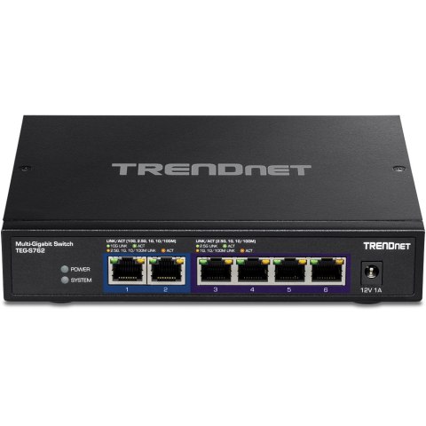 TRENDnet Switch 6-Port 2.5G Unmanaged 2x10G RJ45 WallMount