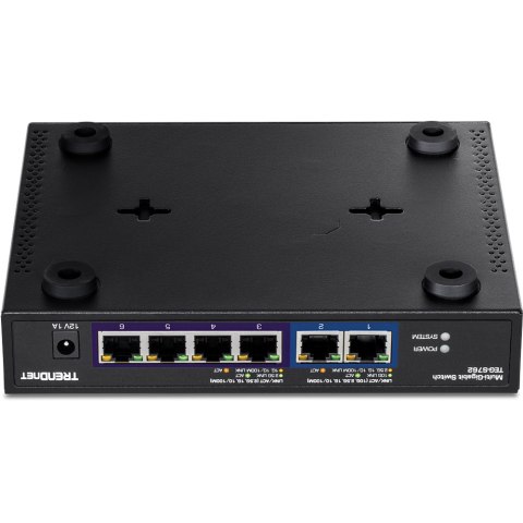 TRENDnet Switch 6-Port 2.5G Unmanaged 2x10G RJ45 WallMount