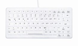 Contour Design Active Key AK-C4110 klawiatura Medyczna USB QWERTZ Niemiecki Biały