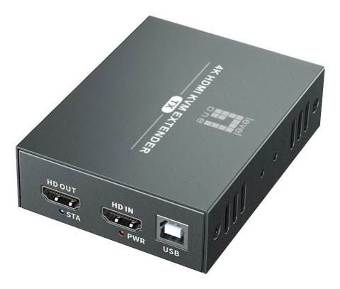 LevelOne HVE-8111 przedłużacz AV Nadajnik i odbiornik AV Czarny