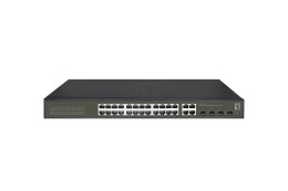 LevelOne GES-2128 przełącznik sieciowy Zarządzany L2 Gigabit Ethernet (10/100/1000) Czarny