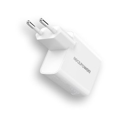 RealPower 352262 ładowarka do urządzeń przenośnych Uniwersalne Biały Prąd przemienny Szybkie ładowanie Wewnętrzna