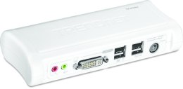 TRENDnet KVM Switch 2-Port DVI/USB/Audio mit Kabeln