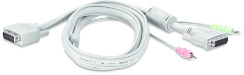 TRENDnet KVM Switch 2-Port DVI/USB/Audio mit Kabeln