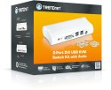 TRENDnet KVM Switch 2-Port DVI/USB/Audio mit Kabeln