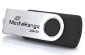 MediaRange MR1955 pamięć USB 256 GB USB Type-C 3.2 Gen 1 (3.1 Gen 1) Czarny, Srebrny