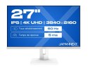 Monitor JAPANNEXT 68,5 cm JN-IPS270UHD60F-C65W-HSP-W HDMI/DP UHD