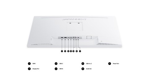Monitor JAPANNEXT 68,5 cm JN-IPS270UHD60F-C65W-HSP-W HDMI/DP UHD