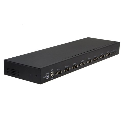 RealPower 284513 konwerter szeregowy/repeater/izolator USB 2.0 RS-232 Czarny
