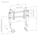 Oplite OP-R8-SMSB uchwyt / stojak do monitorów 144,8 cm (57") Biurko Czarny