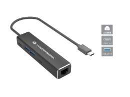 Conceptronic ABBY14B stacja dokująca Przewodowa USB 3.2 Gen 1 (3.1 Gen 1) Type-C Szary