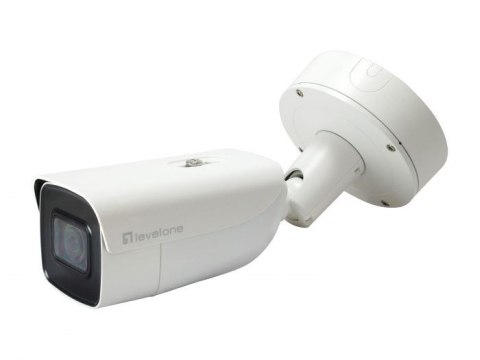 Kamera LevelOne IPCam 4xZ Bullet Fix Out 6MP H.265 IR 18 W PoE IP67