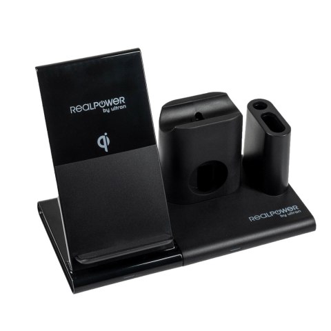 RealPower ChargeAIR Connect Smartfon, Smartwatch, Tablet Czarny USB Bezprzewodowe ładowanie Wewnętrzna