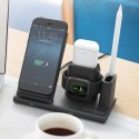 RealPower ChargeAIR Connect Smartfon, Smartwatch, Tablet Czarny USB Bezprzewodowe ładowanie Wewnętrzna