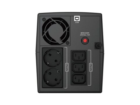 Zasilacz UPS CONCEPTRONIC ZEUS 2200VA 1320W 3xIEC+2xSchuko HID,USB
