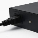 Qoltec Przełącznik sieciowy SWITCH Gigabit Ethernet PoE | 16x RJ45 | 2x RJ45 Uplink | 2x SFP | 1000Mb/s