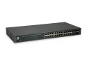 Przełącznik LevelOne WebSmart/GB PoE+ 26-portowy 19" 370W 1Gbps