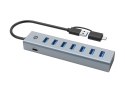 HUB USB Conceptronic HUBBIES21GP USB 3.2 Gen 1 (3.1 Gen 1) Type-A 5000 Mbit/s Szary