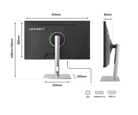 Monitor JAPANNEXT 68,5 cm JN-I270FHD200F-HSP 16:9 HDMI/DP FHD