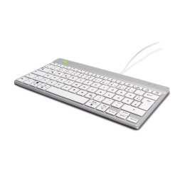 R-Go Tools Ergonomiczna R-Go Compact Break klawiatura, z oprogramowaniem do robienia przerw, QWERTZ (DE), przewodowa, biała