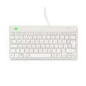 R-Go Tools Ergonomiczna R-Go Compact Break klawiatura, z oprogramowaniem do robienia przerw, QWERTZ (DE), przewodowa, biała