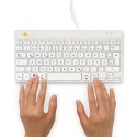 R-Go Tools Ergonomiczna R-Go Compact Break klawiatura, z oprogramowaniem do robienia przerw, QWERTZ (DE), przewodowa, biała