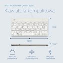 R-Go Tools Ergonomiczna R-Go Compact Break klawiatura, z oprogramowaniem do robienia przerw, QWERTZ (DE), przewodowa, biała