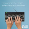 R-Go Tools Ergonomiczna R-Go Compact Break klawiatura, z oprogramowaniem do robienia przerw, QWERTY (UK), przewodowa, czarna