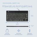 R-Go Tools Ergonomiczna R-Go Compact Break klawiatura, z oprogramowaniem do robienia przerw, QWERTY (UK), przewodowa, czarna