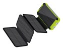 RealPower PB-20000 Solar 20000 mAh Bezprzewodowe ładowanie Czarny, Zielony