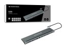 Stacja dokująca CONCEPTRONIC 12-1 USB-C->2xHDMI/3xUSB-A/DP/+ 18cm gr