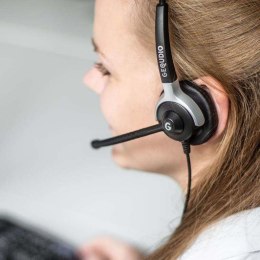 GEQUDIO WA9007 słuchawki/zestaw słuchawkowy Przewodowa Opaska na głowę Biuro/centrum telefoniczne Czarny
