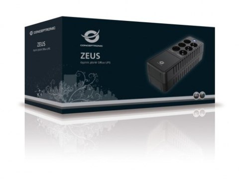 Zasilacz UPS CONCEPTRONIC 650VA/360W/6xSchuko/RJ45