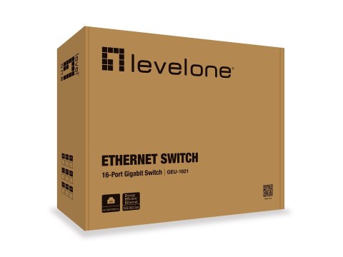 LevelOne GEU-1621 przełącznik sieciowy Gigabit Ethernet (10/100/1000) Szary