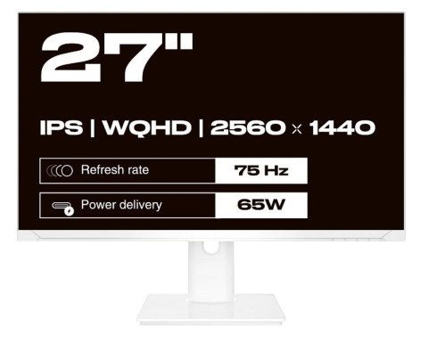 Monitor JAPANNEXT 68,5 cm JN-IPS270WQHD75F-C65W-HSP-W HDMI/DP WQHD