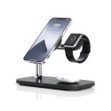 RealPower ChargeAIR Mag Smartfon, Smartwatch, Tablet Czarny USB Bezprzewodowe ładowanie Wewnętrzna