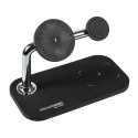 RealPower ChargeAIR Mag Smartfon, Smartwatch, Tablet Czarny USB Bezprzewodowe ładowanie Wewnętrzna