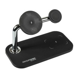 RealPower ChargeAIR Mag Smartfon, Smartwatch, Tablet Czarny USB Bezprzewodowe ładowanie Wewnętrzna