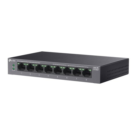 TP-Link LiteWave LS108GP przełącznik sieciowy Nie zarządzany Gigabit Ethernet (10/100/1000) Obsługa PoE Czarny