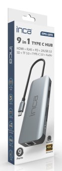 Inca ITPC-10TX huby i koncentratory USB Type-C 5000 Mbit/s Szary